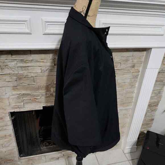 POLO Golf Black Short Sleeve 1/2 Zip Jacket with White House Logo Size XL - Picture 3 of 9